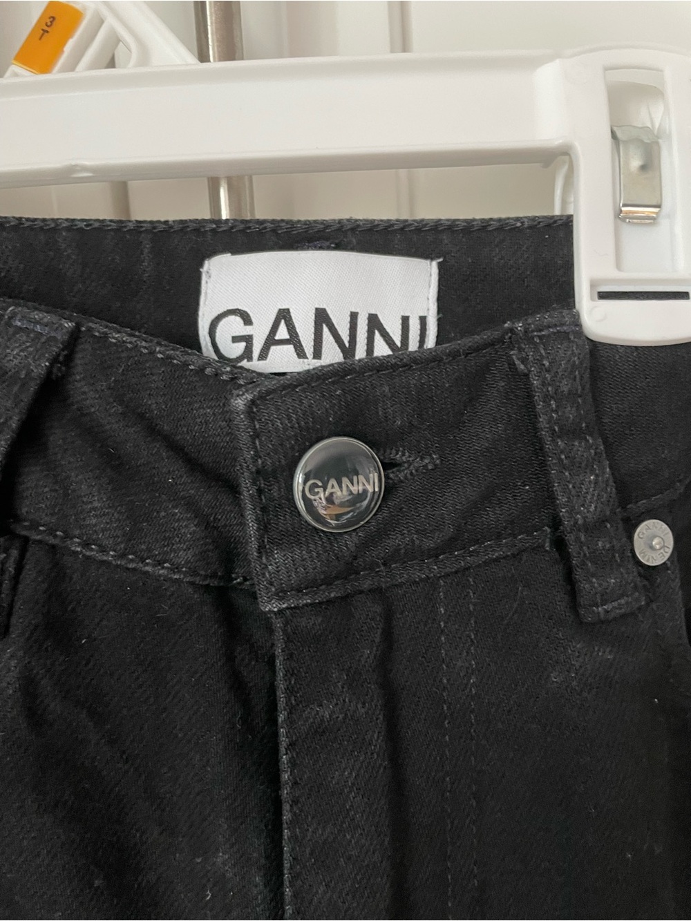 Ganni Beksi Stretch Straight-Leg Jeans